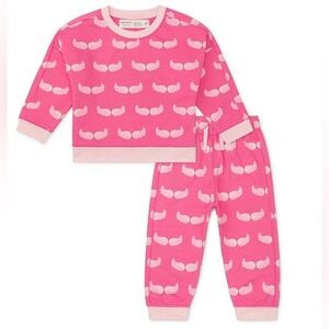 Paris Hilton x Monica & Andy Toddler Girls 2 Piece Sweatsuit Top & Pants NWT